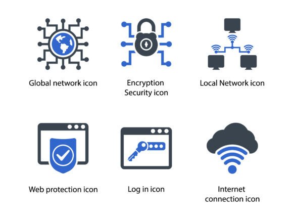 A Designer's Review: The Internet Security Icon Set for Modern Graphics