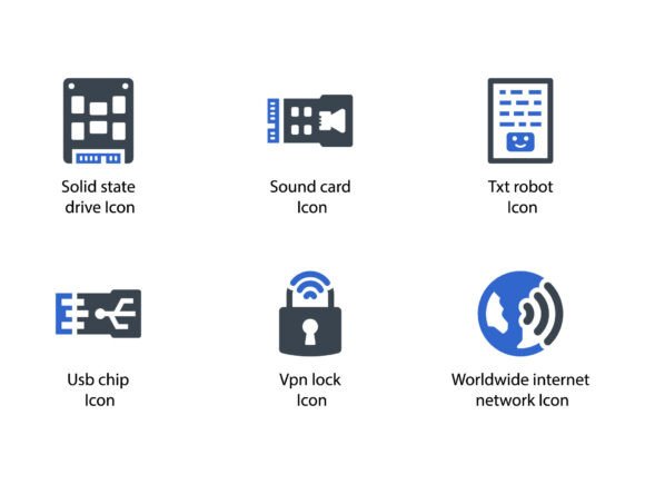 A Modern Glyph Icon Set for Blog Design & Content Publishing