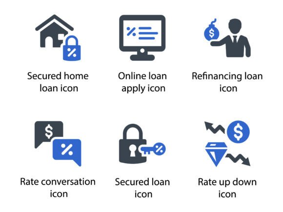 A Professional Review of the Loan Debt Icon Set Graphics