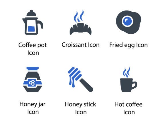Breakfast Icon Set 3: Charming Icons & Graphics