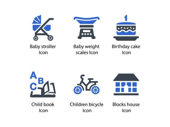 Childhood Baby Icon Set 5 Graphics & Icons Review