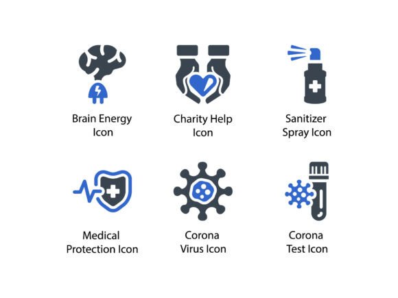 Corona Virus Icon Set 4: Graphics & Icons for Sellers