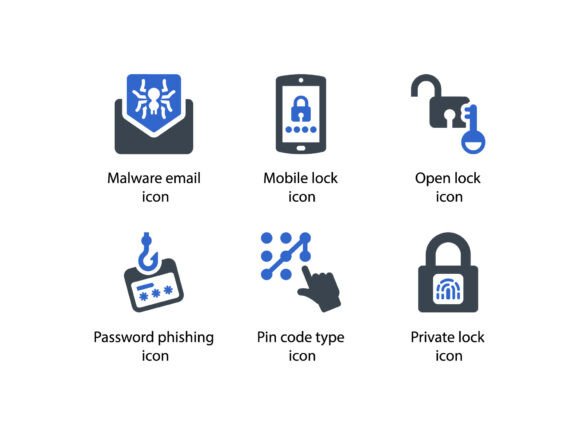 Cyber Security System Icon Set 6 Graphics & Icons Review