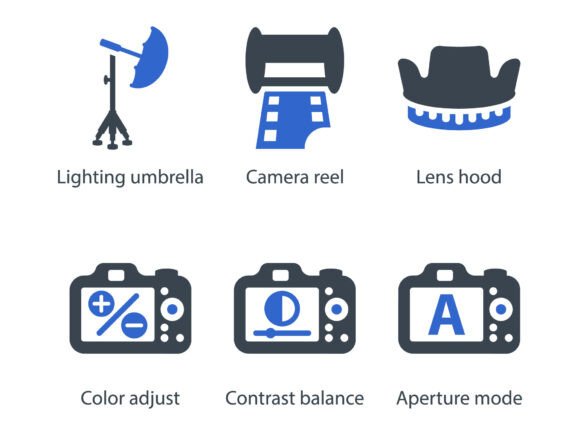 How These Photography Icons Enhance Brand Graphics