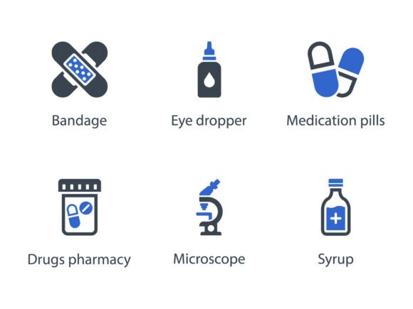 Medical Equipment Icon Set 3: Graphics & Icons for Crafters