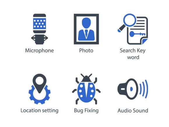 Meticulous Glyph Icons for Editorial Graphics & Web Design