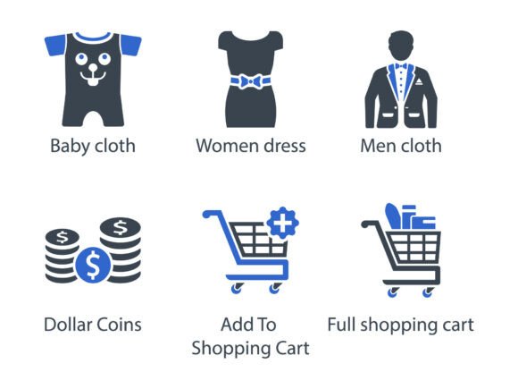 My Take on the E Commerce Shopping Icon Set 4 Graphics