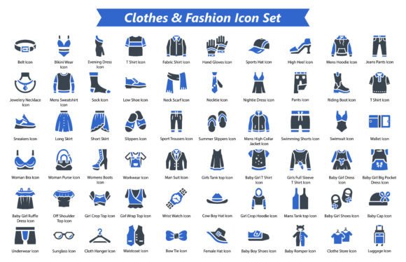 Polished Graphics and Icons for Editorial Fashion Content