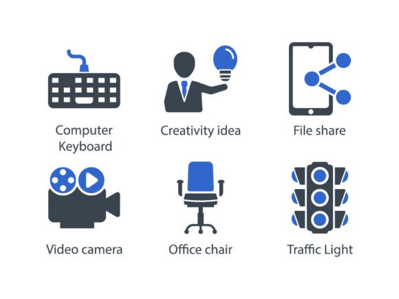 SEO Internet Blue Icon Set 7: Icons & Graphics Review