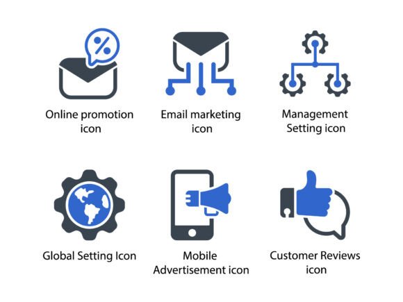 SEO Web Icon Set 6: Graphics for Your Crafting Business